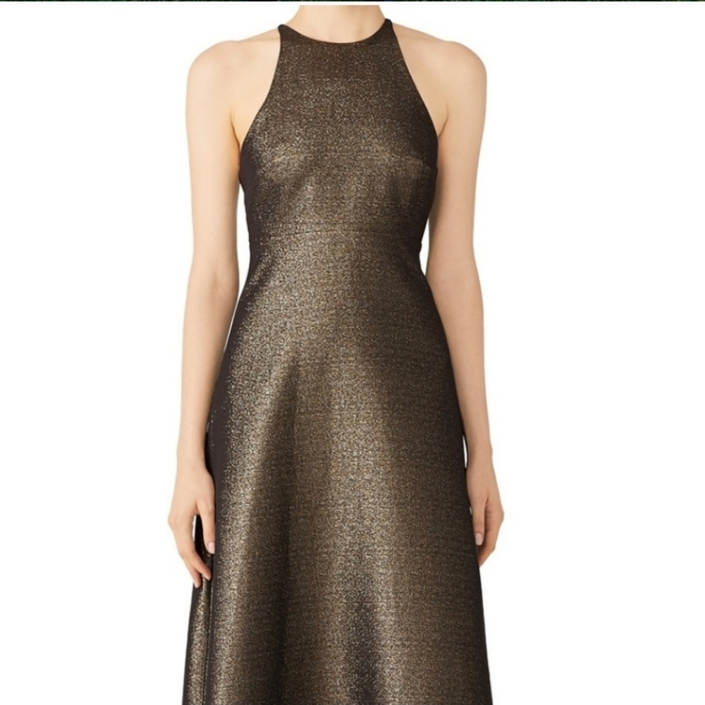 Halston Glitter Bow Back Dress size 8